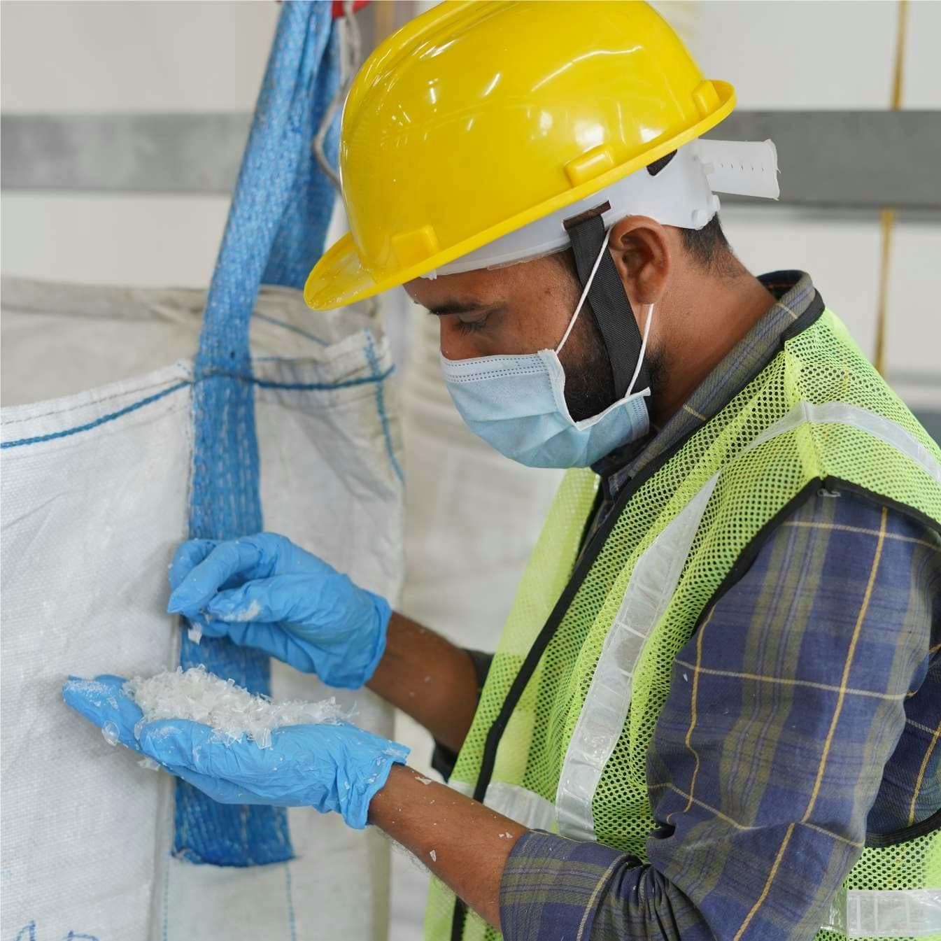 rpet flakes quality check