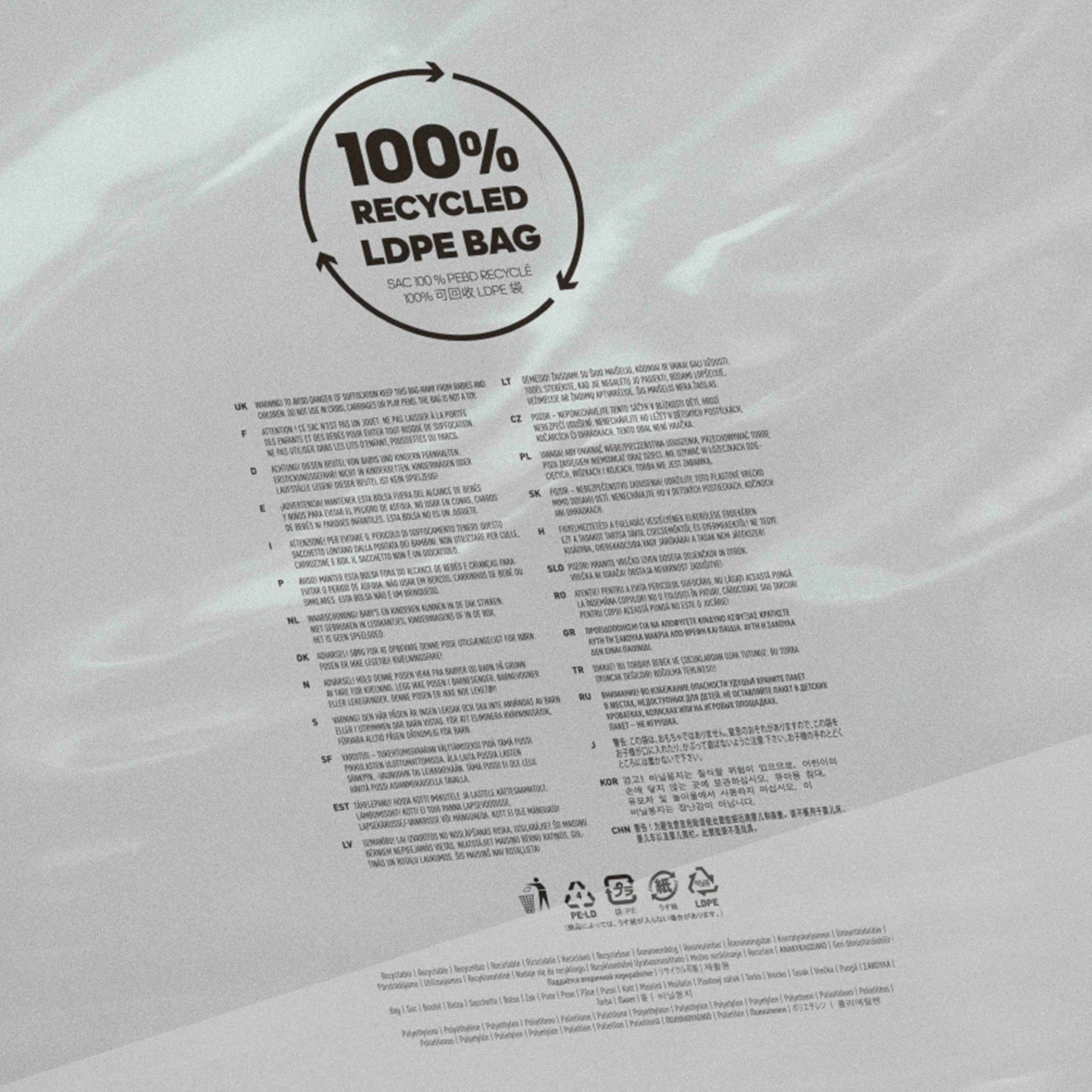 100% recycled material