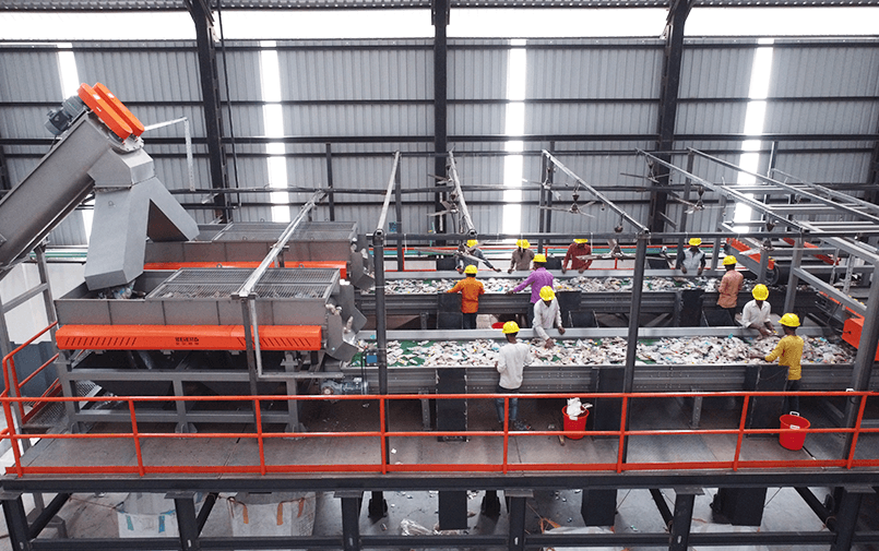 Plastic waste sorting