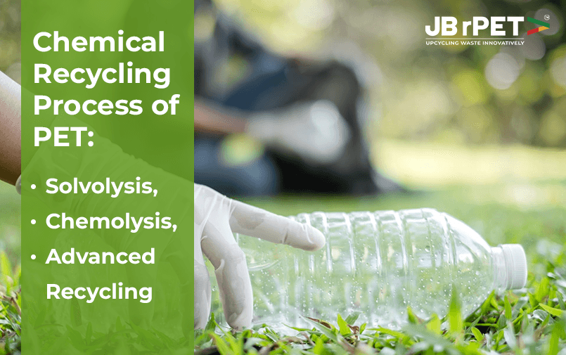 Chemical Recycling Process of PET: Solvolysis, Chemolysis, and Advanced Recycling