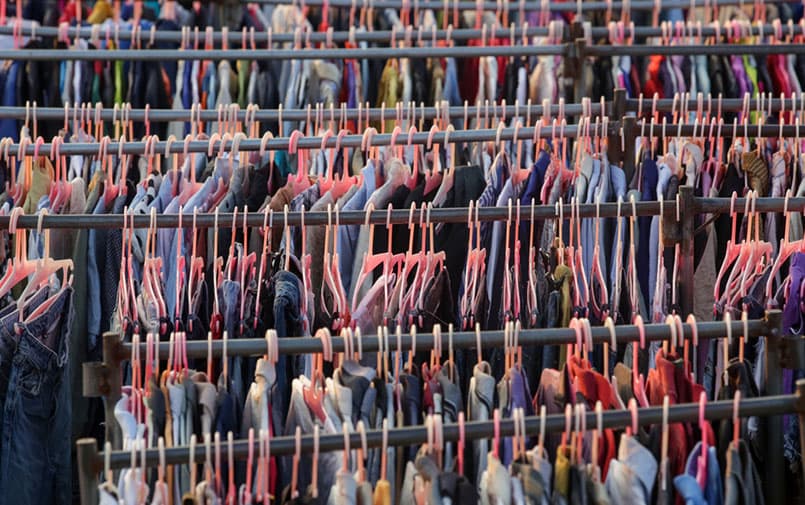 Textile recycling of clothes