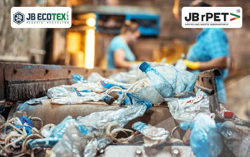 Segregation of plastic waste bottles