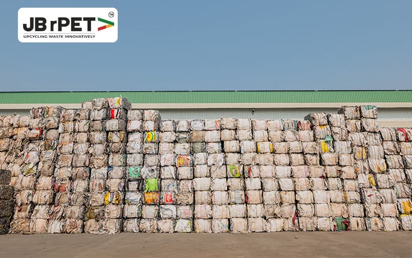 Pet bottle waste pile