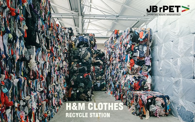H & M clothes recycling station