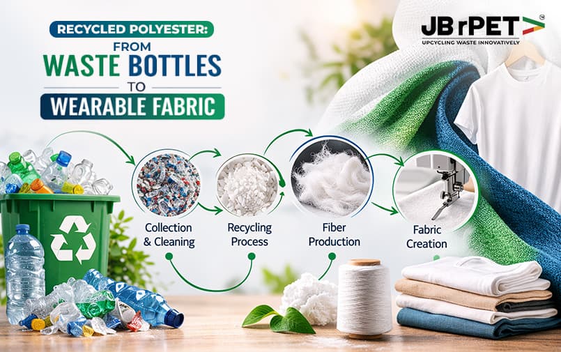 Recycled Polyester: From Waste Bottles to Wearable Fabric