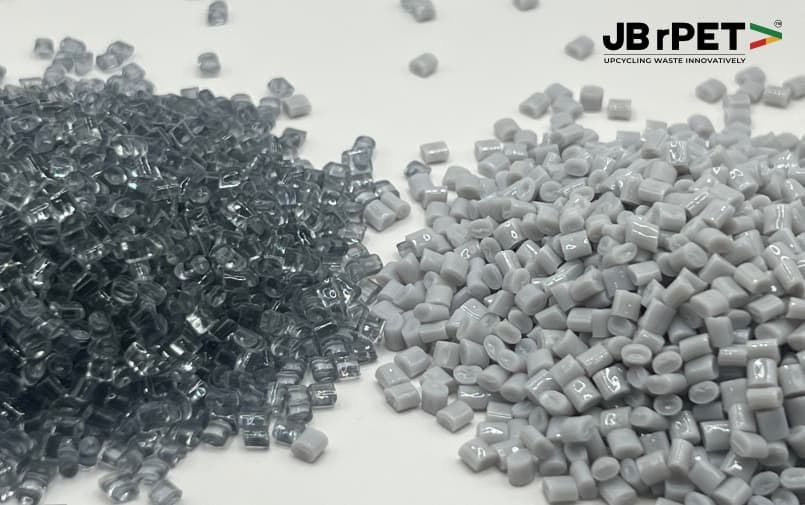 JB rPET recycled plastic granules for sustainable PET recycling solutions